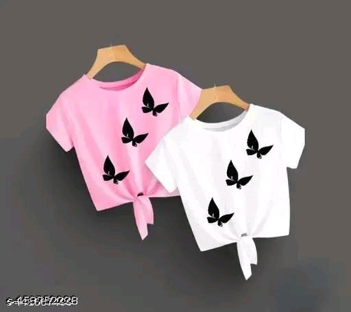 Pretty crop top for girls