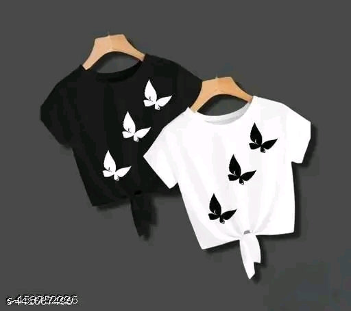 Pretty crop top for girls