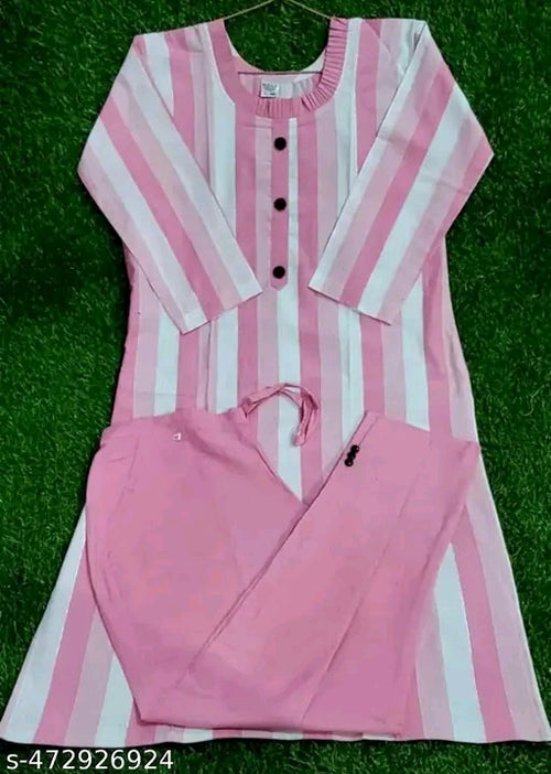 Khadi cotton suits pink